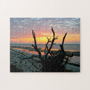 Quebra-cabeça Sunrise na praia oceânica Key West, Flórida