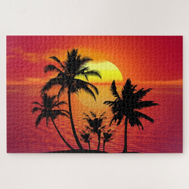 Quebra-cabeça Sunset by the Beach (Horizontal)
