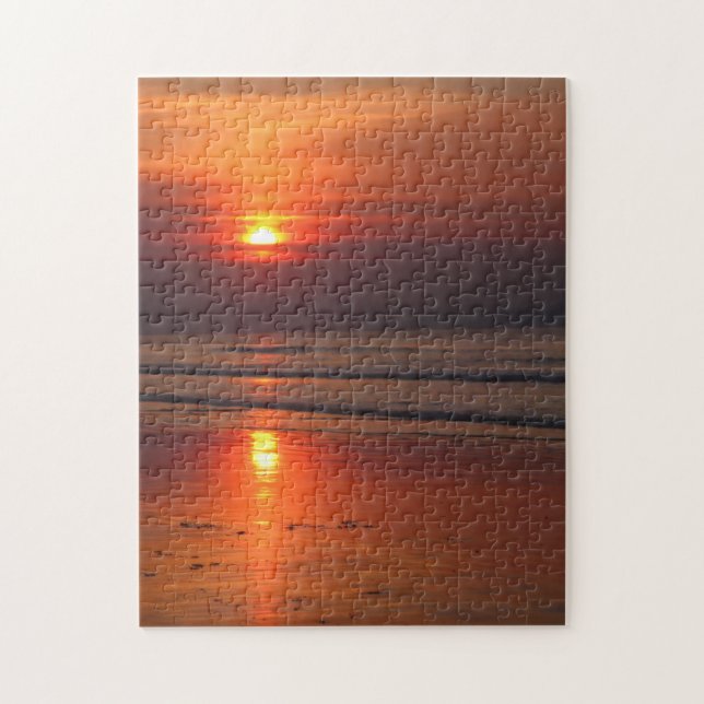 Quebra-cabeça Sunset de praia em blaszinho - 11x14 - 252 pcs (Vertical)