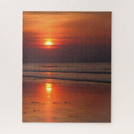 Quebra-cabeça Sunset de praia em blaszinho - 16x20 - 520 pcs