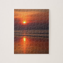 Quebra-cabeça Sunset de praia em blaszinho - 8x10 - 110 pcs.