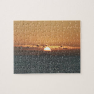 Quebra-cabeça Sunset em Antigua I Island Seascape