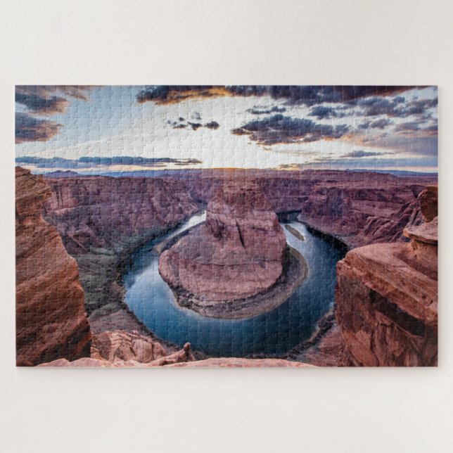 Quebra-cabeça Sunset em Horsehoe Bend (Horizontal)