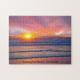 Quebra-cabeça Sunset espetacular em Huntington Beach