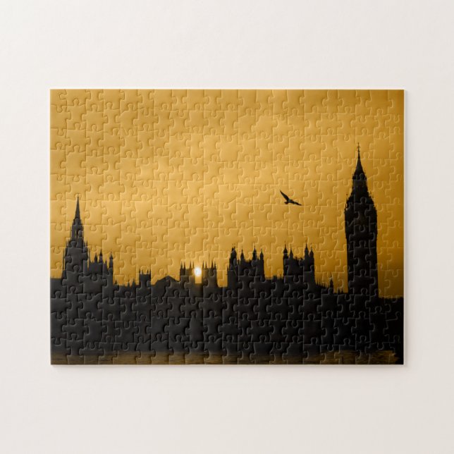 Quebra-cabeça Sunset - Londres - Big Ben - 11x14 - 252 pcs. (Horizontal)