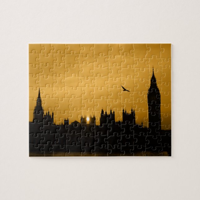 Quebra-cabeça Sunset - Londres - Big Ben - 8x10 - 110 pcs. (Horizontal)