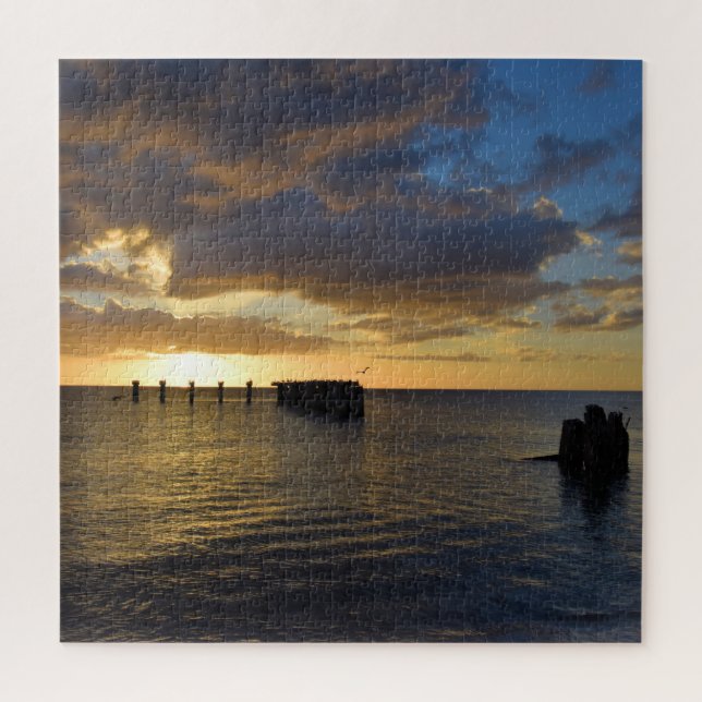 Quebra-cabeça Sunset na Costa do Golfo - 20x20 - 676 pcs (Vertical)
