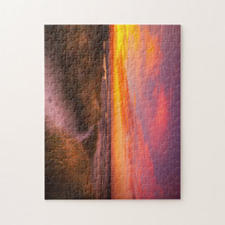 Quebra-cabeça Sunset na praia de Mayflower, no Cabo