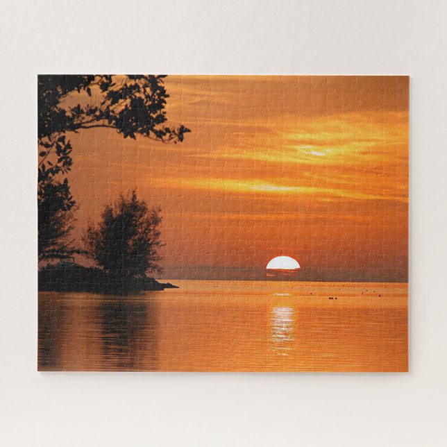 Quebra-cabeça Sunset no Key West, Flórida (Horizontal)