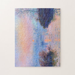 Quebra-cabeça Sunset no Sena em Lavacourt Monet Fine Art