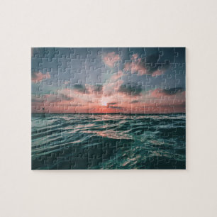 Quebra-cabeça Sunset Oceano