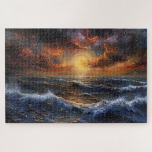 Quebra-cabeça Sunset Oceano