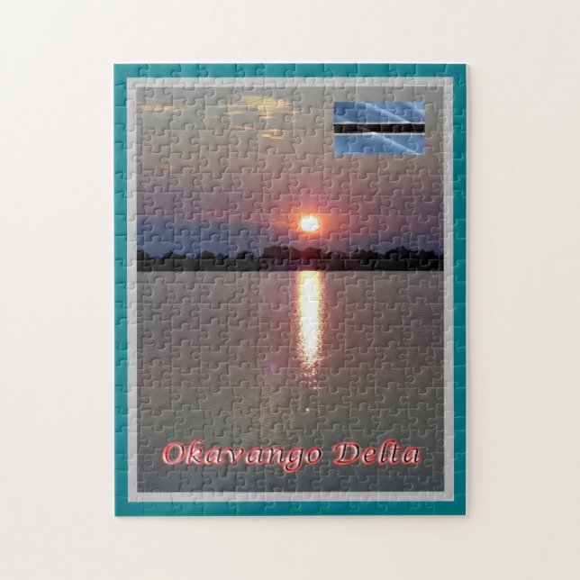Quebra-cabeça SUNSET Okavango Delta - (Vertical)