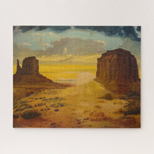 Quebra-cabeça Sunset on Monument Valley, por Gary Poling