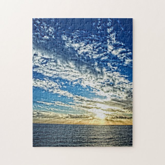 Quebra-cabeça Sunset on the Cinque Terre Italy - 11x14 - 252 pcs (Vertical)