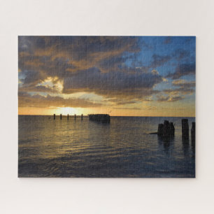 Quebra-cabeça Sunset on the Gulf Shore - 16x20 - 520 pcs