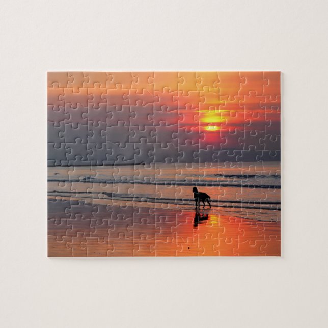 Quebra-cabeça Sunset on the Irish Sea - 8x10 - 110 pcs (Horizontal)