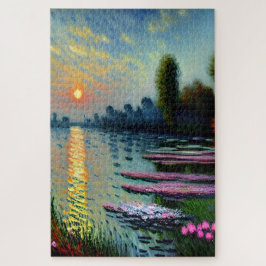Quebra-cabeça Sunset On the Seine Art