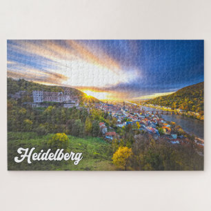 Quebra-cabeça Sunset Over Heidelberg, Alemanha