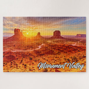 Quebra-cabeça Sunset Over Monument Valley, Arizona, EUA
