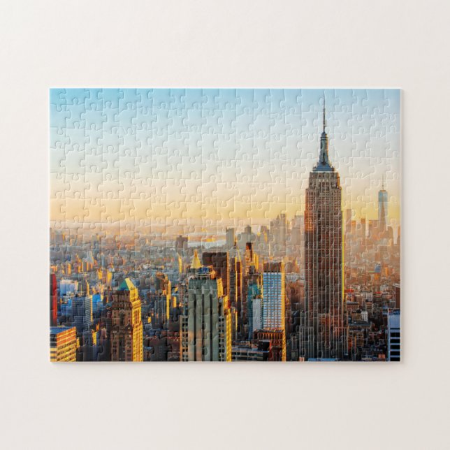Quebra-cabeça Sunset Over New York (Horizontal)
