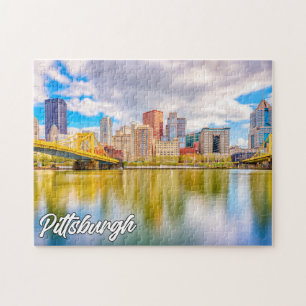 Quebra-cabeça Sunset Over Pittsburgh, Pensilvânia