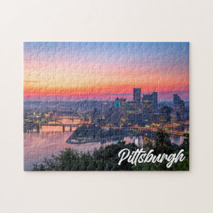 Quebra-cabeça Sunset Over Pittsburgh, Pensilvânia