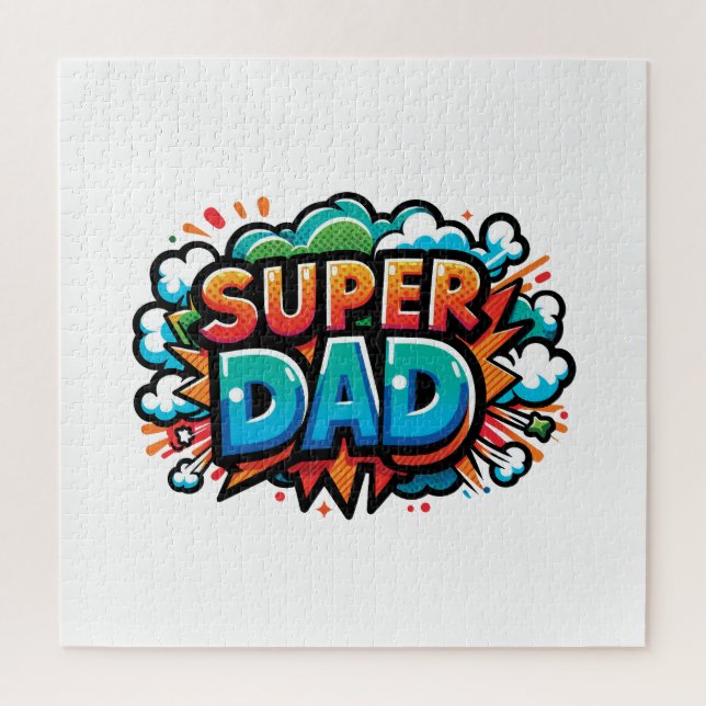 Quebra-cabeça Super Pai (Vertical)