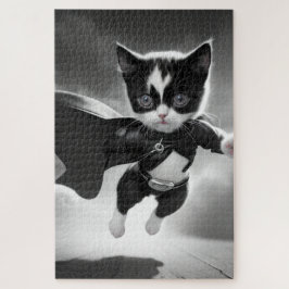 Quebra-cabeça super poderes de kitten