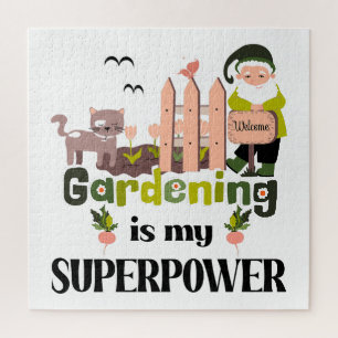 Quebra-cabeça Superpotência de jardinagem, jardineiro-cúmulo