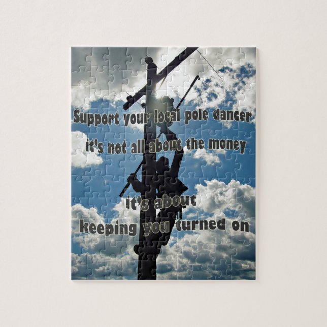 Quebra-cabeça Suporte a seu Lineman (Vertical)