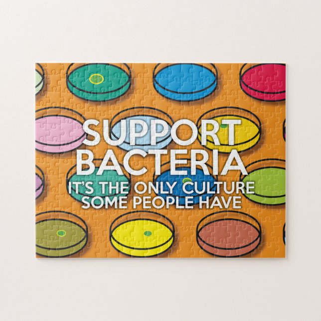 Quebra-cabeça SUPPORT BACTERIA science (Horizontal)