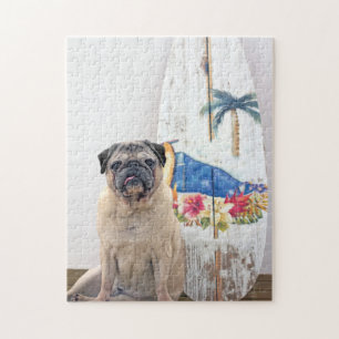 Quebra-cabeça Surf Pug