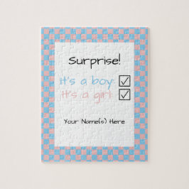 Quebra-cabeça Surpresa do género do bebê