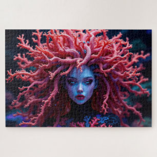 Quebra-cabeça Surreal Bela Submarina Coral Reef Muse