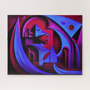 Quebra-cabeça Surrealismo do Cubismo do Design Abstrato Moderno