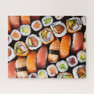 Quebra-cabeça Sushi fresco colorido