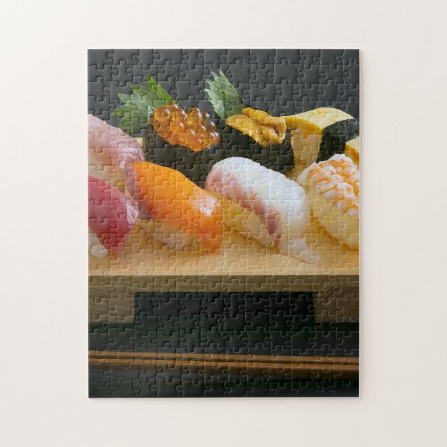 Quebra-cabeça Sushi on Wood – Balanced and Beautiful (Vertical)