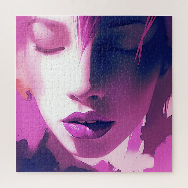 Quebra-cabeça Sussurro de Sonho Lilac - Sereno, Eetal, Roxo (Vertical)