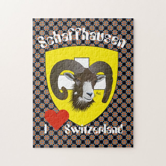 Quebra-cabeça Svizzera Schaffhausen Schweiz Suisse (Vertical)