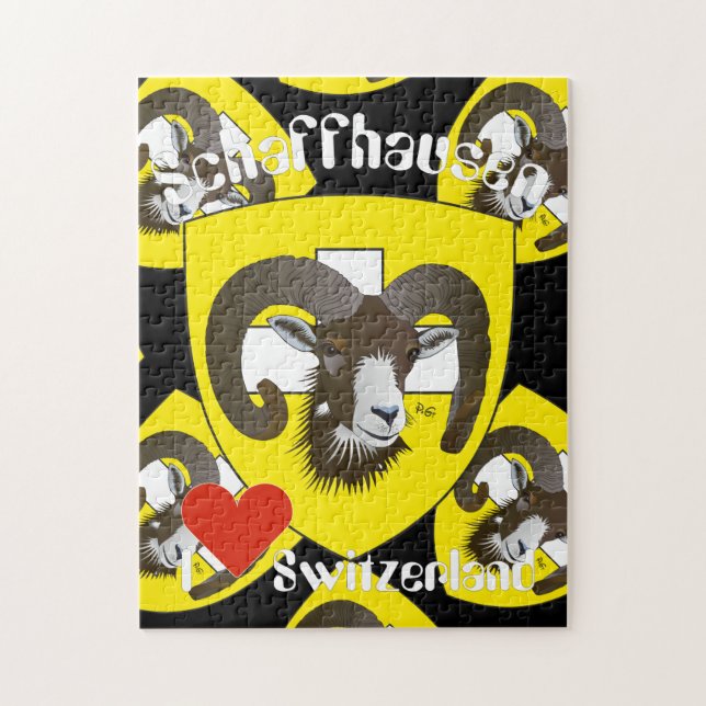 Quebra-cabeça Svizzera Schaffhausen Schweiz Suisse (Vertical)