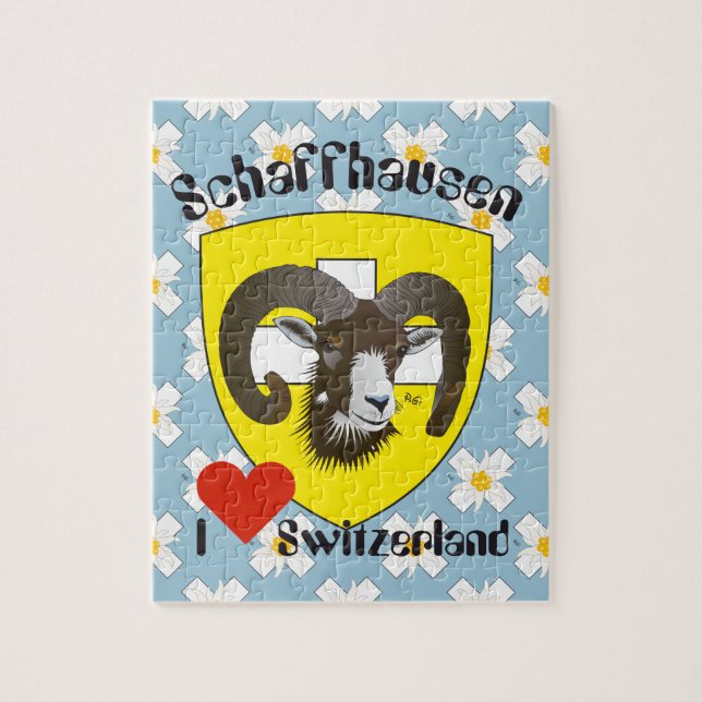 Quebra-cabeça Svizzera Schaffhausen Schweiz Suisse (Vertical)