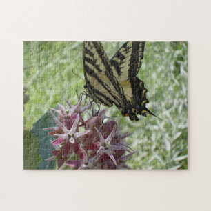 Quebra-cabeça Swallowtail em Milkweed