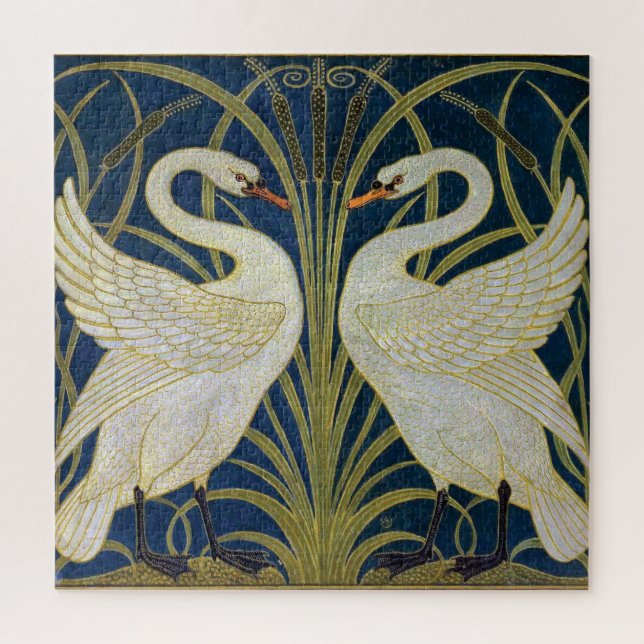Quebra-cabeça Swan, Rush e Iris por Walter Crane (Vertical)