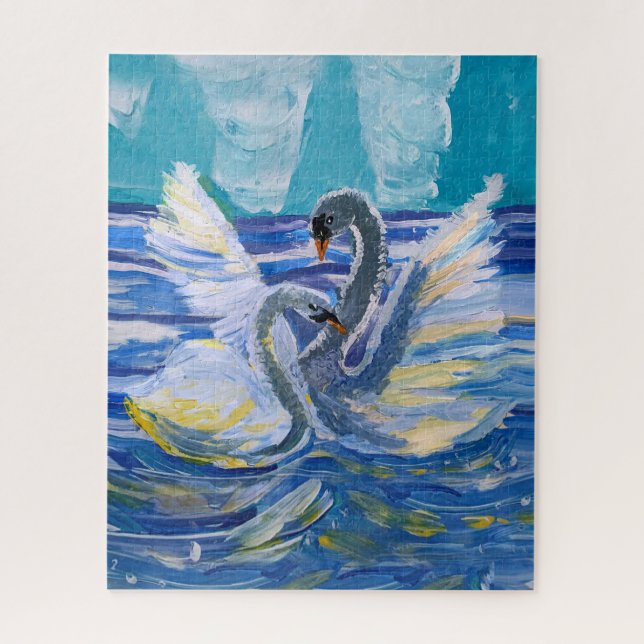 Quebra-cabeça Swans "Art by Kids" (Vertical)