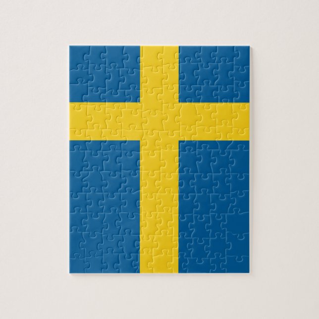 Quebra-cabeça sweden flag (Vertical)