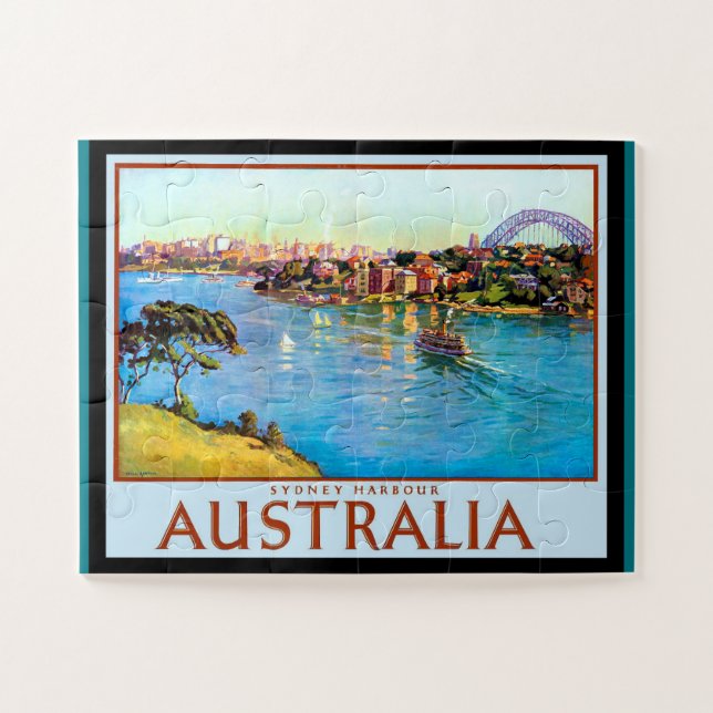 Quebra-cabeça Sydney Harbor Austrália (Horizontal)