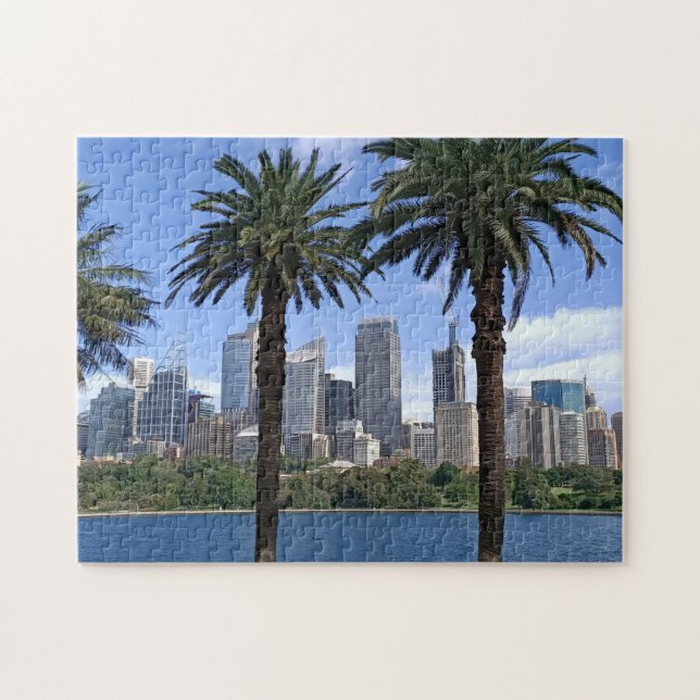 Quebra-cabeça Sydney Harbor Skyline (Horizontal)