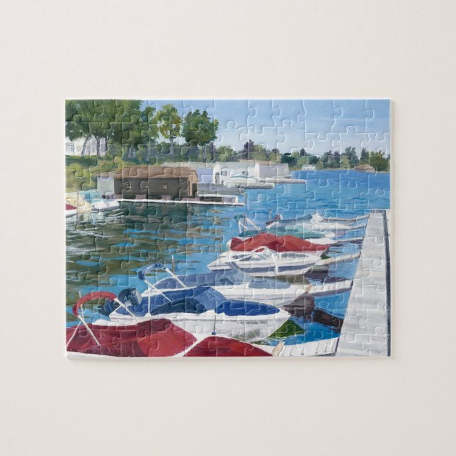 Quebra-cabeça T EU ESTACIONO o porto (Horizontal)