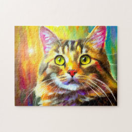 Quebra-cabeça Tabelas Vibrantes, Coloridas, De Cinzas Laranja, P